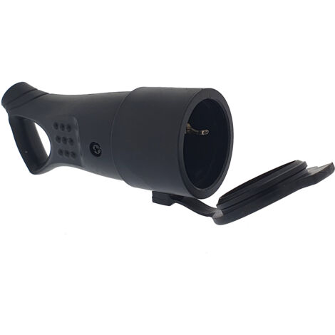 FPLUS electricidad base aerea bipolar goma con tt negra 44305