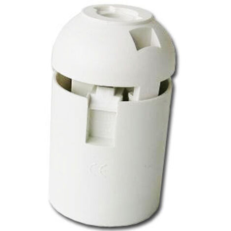 FPLUS electricidad portalamparas e-27 blanco blister 15001-60504