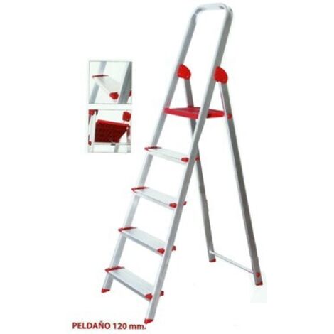 FPLUS escalera aluminio serie 350 4 peldaños , ESPECIFICACIONES TÉCNICAS
TIPO DE USODoméstico y bricolajePESO SOPORTABLE150 kg (testado con 265 Kg).MATERIALPerfiles y peldaños de a