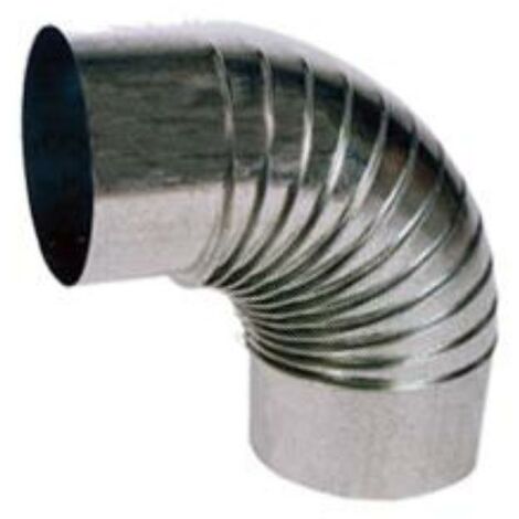 FPLUS estufa codo galvanizado rizado 90º de 125 cg12590 (05)