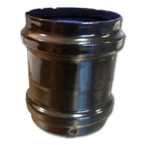 FPLUS estufa pellet manguito union vitrificado h-h 80 mm pvmh080