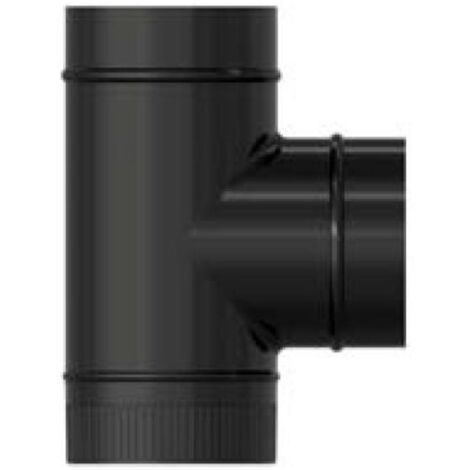 FPLUS estufa te vitrificado negro a 90º ø 120 mm tev12090 , estufa te vitrificado negro a 90º ø 120 mm tev12090