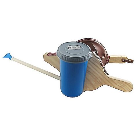 FPLUS fuelle madera espolvoreador , Espolvoreador de fuelle de madera para espolvorear con depósito de plástico, para jardines y pequeños huertos.