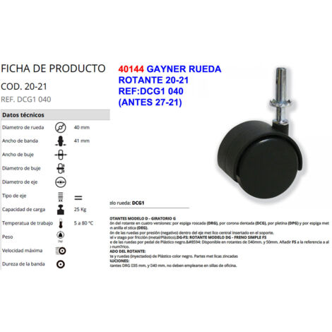 FPLUS gayner rueda 20-21 ref dcg1 040  (antes 27-21) , gayner rueda 20-21 ref dcg1 040  (antes 27-21)