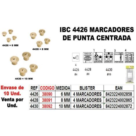 FPLUS ibc finstock 4-430 4 marcadores punta centrad.10 mm , ibc finstock 4-430 4 marcadores punta centrad.10 mm