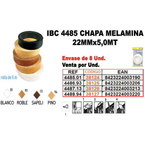 FPLUS ibc finstock4-487 chapa melamina 22mmx5,0mt 13sape , ibc finstock4-487 chapa melamina 22mmx5,0mt 13sape