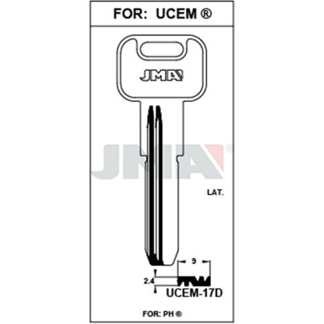FPLUS llaves jma seguridad laton mod ucem-17d , llaves jma seguridad laton mod ucem-17d