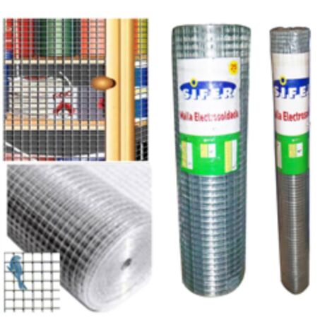 FPLUS malla electrosoldada sifer 13x13x0.9 0.80 metros rollo 25