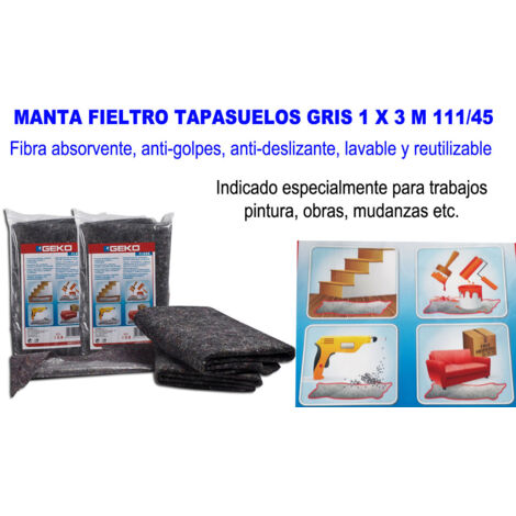 FPLUS manta fieltro tapasuelos gris 1 x 3 m 111-45 , manta fieltro tapasuelos gris 1 x 3 m 111-45