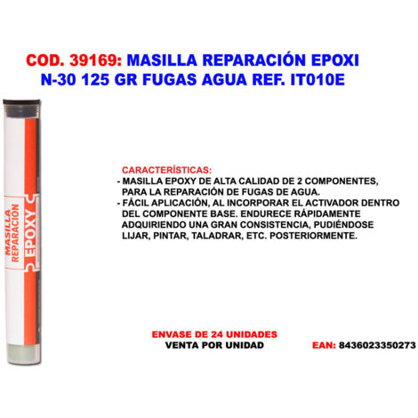 FPLUS masilla reparacion epoxi n-30 125 gr fugas agua it010e