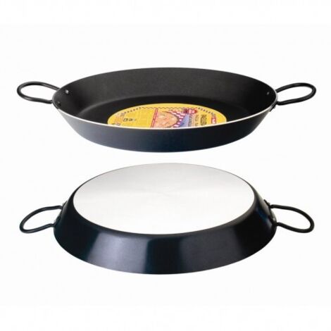 FPLUS paellera fusion 30 cms. 4 raciones , Paellera Fusión. Aluminio para Inducción y Vitro. Libre de PFOA.