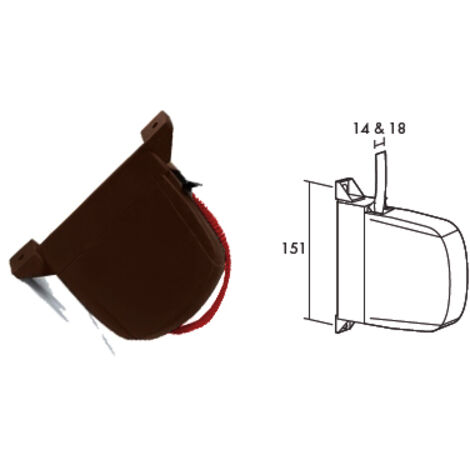 FPLUS persiana recogedor mini c-14 marron c-marron 06011004 , persiana recogedor mini c-14 marron c-marron 06011004