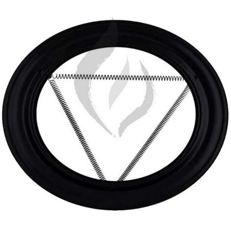 FPLUS plafon  estufa vitrificado negro ø 200mm pm200 , plafon  estufa vitrificado negro ø 200mm pm200