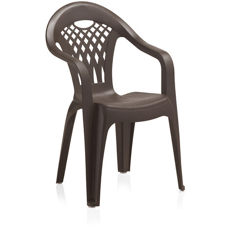 FPLUS playa silla monobloc cancun respaldo alto wengue 43026