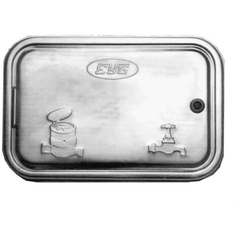 FPLUS puertas contador agua acero inoxidable 370x 240x32   , puertas contador agua acero inoxidable 370x 240x32