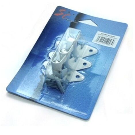 FPLUS soporte barra 2 12 techo blanco con tornillo 1200203