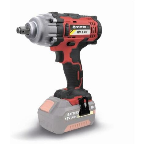 FPLUS stayer llave impacto 1-2 sin bateria 18v l20  iwl2022 , llave impacto a bateria regulable par apriete  100-200-300-400 NmLOTE QUE INCLUYE 2 BATERIAS 18V + CARGADOR + BOLSA
