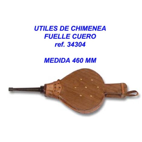 FPLUS utiles chimenea fuelle cuero 460 mm  34304 , utiles chimenea fuelle cuero 460 mm  34304