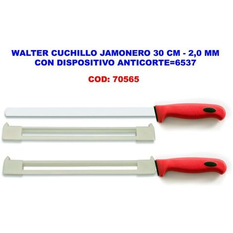 BUARFE FPLUS walter cuchillo jamonero 30 cm con anticorte 6537 , FPLUS walter cuchillo jamonero 30 cm con anticorte 6537