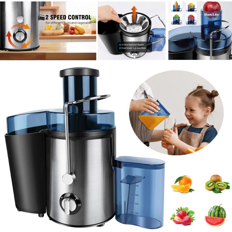 Day Plus - fr Extracteur de jus Machine Mixeur de fruits Presse-citron Presse-fruits Extracteur de jus professionnel