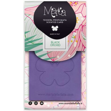 Fra-Ber Profumatore Appendibile ''Marta Card'' Orchidea Nera - 20 Pz