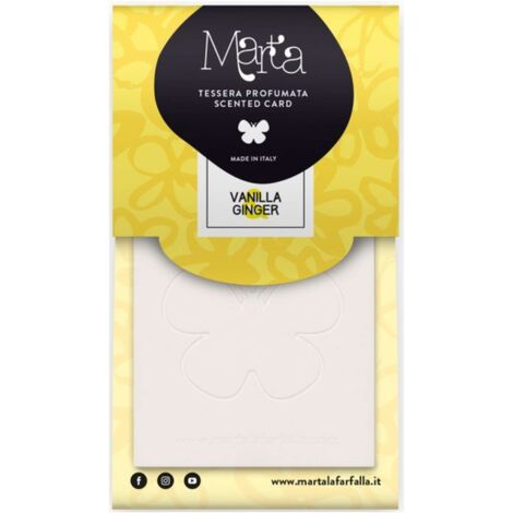Fra-Ber Profumatore Appendibile ''Marta Card'' Vaniglia & Zenzero - 20 Pz