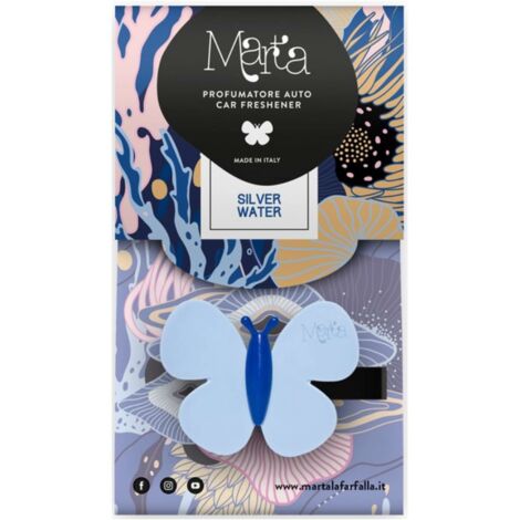 Fra-Ber Profumatore Auto ''Marta La Farfalla'' Silver Water - 24 Pz