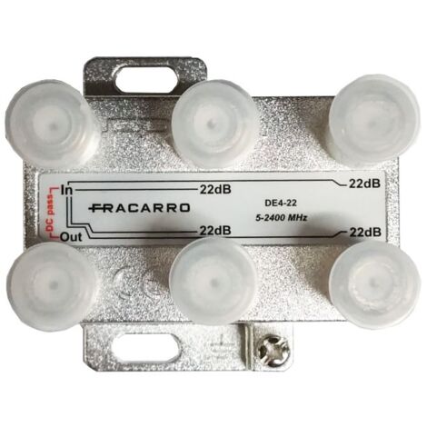 Fracarro 4 vías 22 dB bypass 280721
