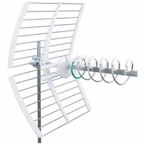 Antenne Terrestre Râteau Aluminium TNT UHF DVB-T WISI 72516 Ee 06 A 700 Mhz Surfaces Canaux Argent