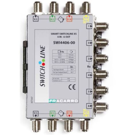 Fracarro SMART SWLINE XS 4 entrées et 6 sorties 0dB 271084