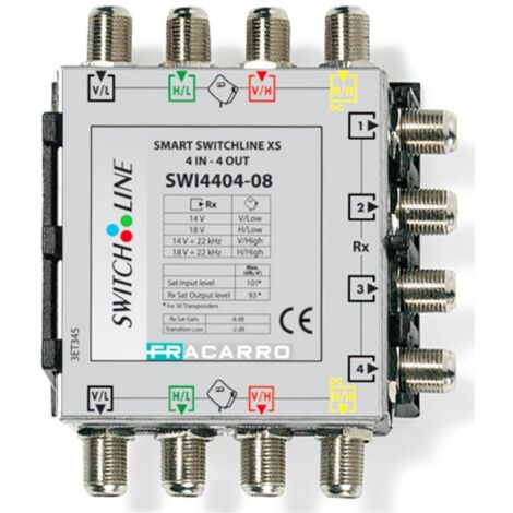 Fracarro SMART SWLINE XS 4 ingressi e 4 uscite 8dB 271082