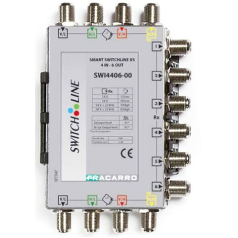 Fracarro SMART SWLINE XS 4 ingressi e 6 uscite 0dB 271084