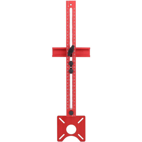 Frässchablonenhalterung aus Aluminiumlegierung, verstellbar und multifunktional, Fräslehre und Führung für die Holzbearbeitung und das Holzschneiden.
