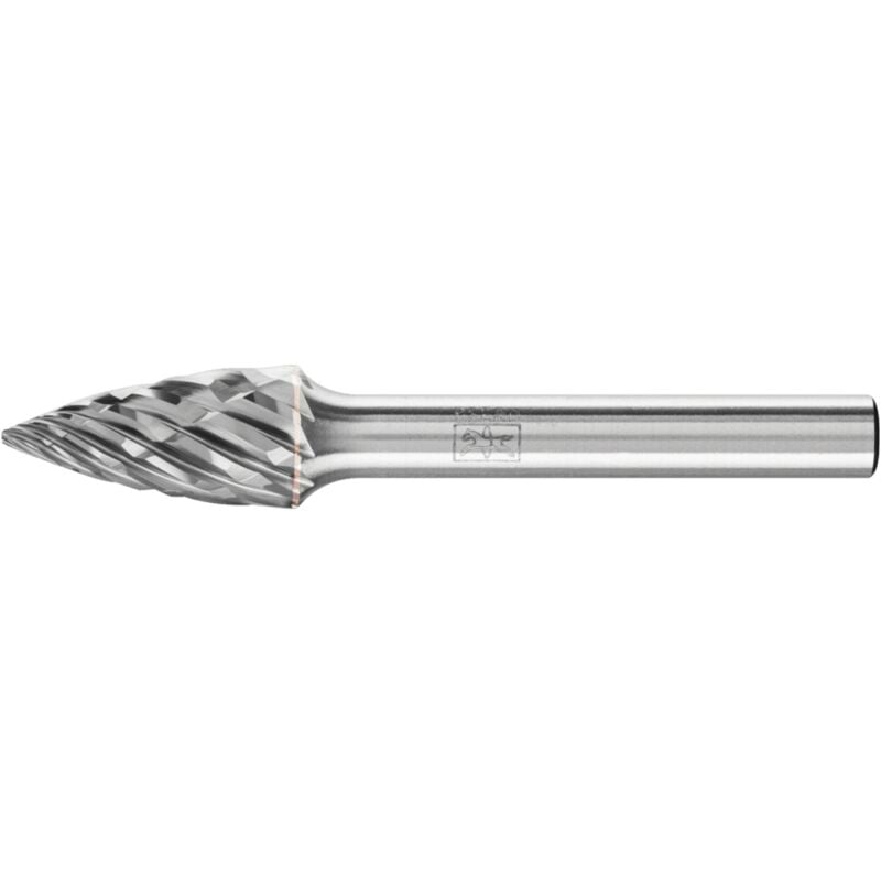 PFERD Hartmetall Hochleistungsfrässtift CAST Spitzbogen SPG Ø 10x20mm Schaft-Ø 6 mm für Gußeisen