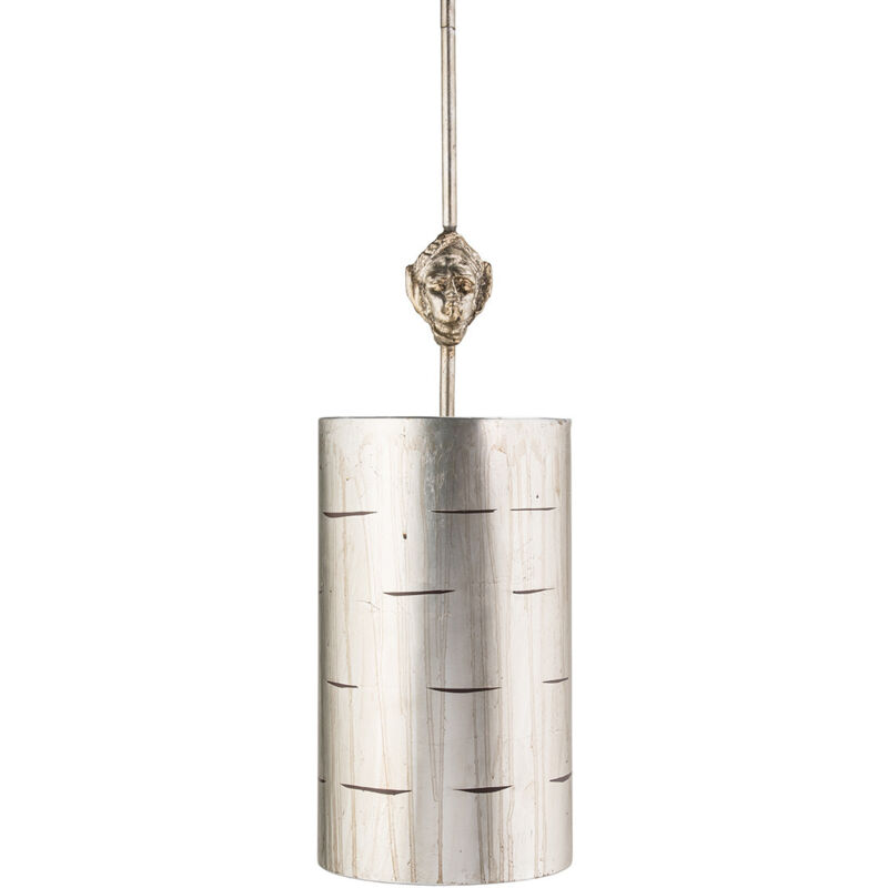 Elstead - Fragment 1 ljus rund liten takhänge åldrad silver, E27