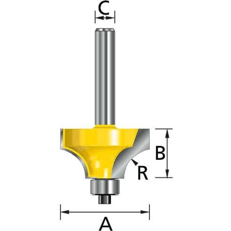 FRAISE 1/4 ROND PROF/D63.5 Q12 MAKITA D-11380
