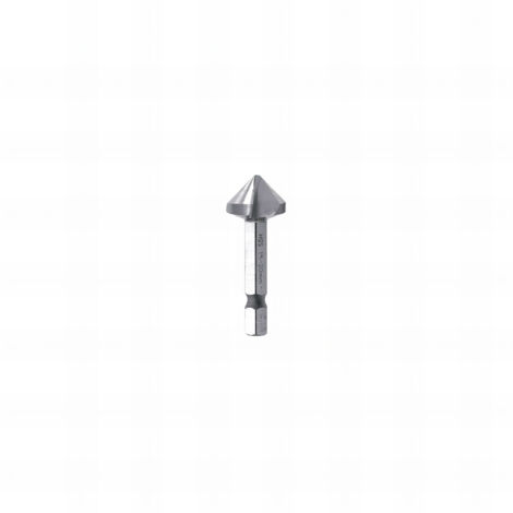 Fraise 3 dents 90° a chanfreiner et noyer queue hexa - diamètre 12.4 mm