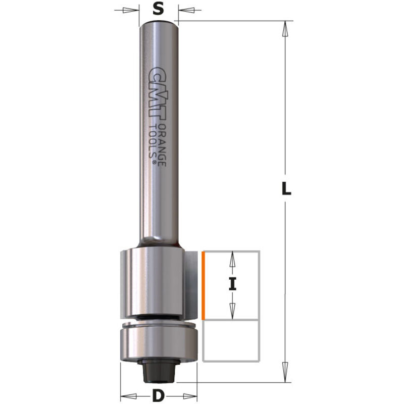 CMT - Fraise Diamant à affleurer 11mm x 12,7mm