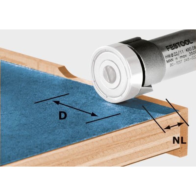 Festool - Fraise à affleurer hw D22/8-OFK - 490085