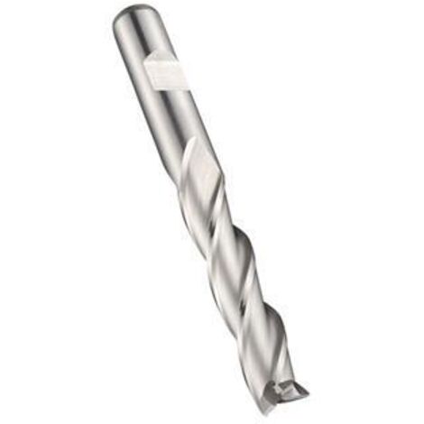 Fraise à arbre C346 DIN 844 L D.4mm Longueur totale : 63mm Longueur de coupe : 19mm HSS-E brut