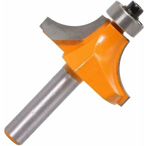 Fraise à arrondir 8 mm, fraises rondes à bords arrondis Queue Arrondi Coin Rayon Routeur Bits Round Over and Beading Edging Router Bit Avec Roulement Pour le Travail du Bois