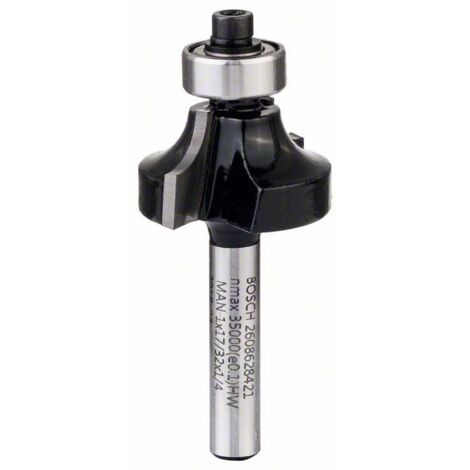Fraise à arrondir Bosch 1/4" R1 6,3 mm Ø 25,4 mm L 13,2 mm G 54 mm - 2608628421
