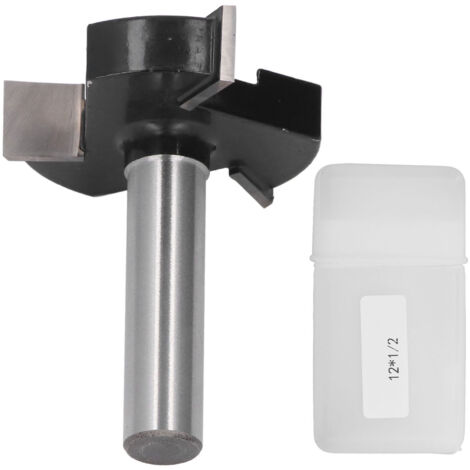 Fraise à bois CNC à 3 dents en forme de T, tige de 12mm, diamètre de coupe de 49mm