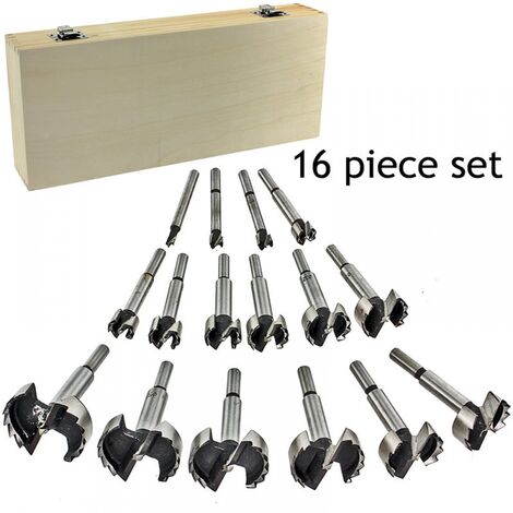 Fraise à Bois d'Encastrement , avec Pointe de Centrage, 15PCS ensemble