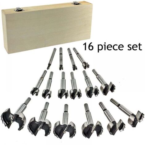 Fraise à Bois d'Encastrement , avec Pointe de Centrage, 15PCS ensemble