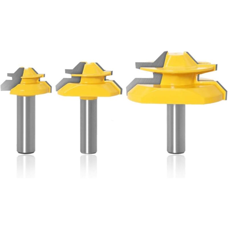 Fraise à Bois pour Défonceuse à 45 Degrés - Tige de 1/2 Pouces, Outil de Menuiserie