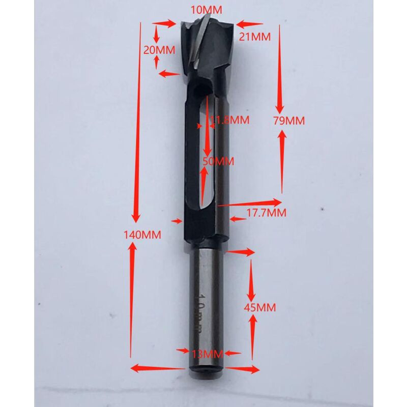 Csparkv - Fraise à Bouchonner, Mèches à Bouchons, Forets à Bouchons 1/2'' - 10mm