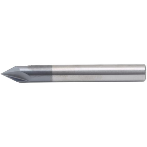 Fraise à chanfreiner 3 dents 60° en acier tungstène pour fraisage et polissage CNC, diamètre 6 x 60° x 50 mm
