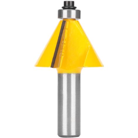 Fraise à chanfreiner 30° en acier carbone YG6 pour bois et contreplaqué, diamètre 1/2 pouce