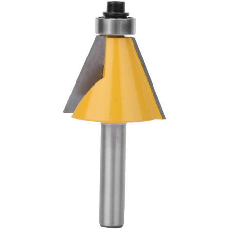 Fraise à chanfreiner 8mm avec roulement pour bois, angle 22.5° pour défonceuse